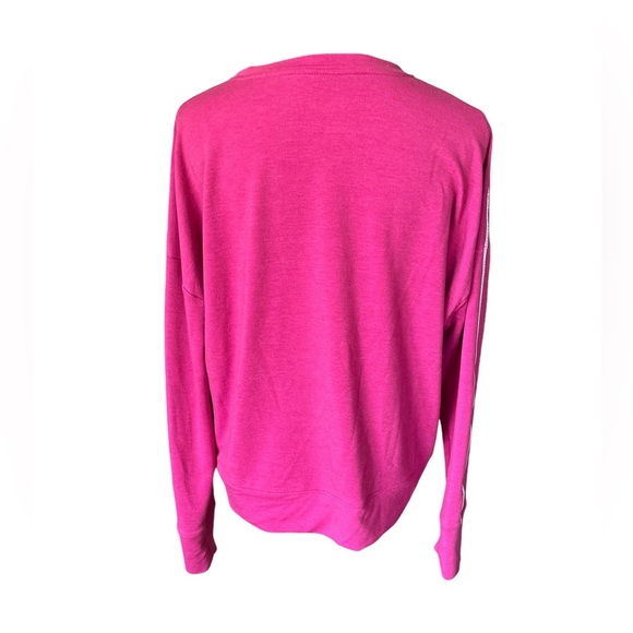 Under Armour UA Dark Pink Rival Terry Taped Crew Sweatshirt, Size Large, - Picture 7 of 11
